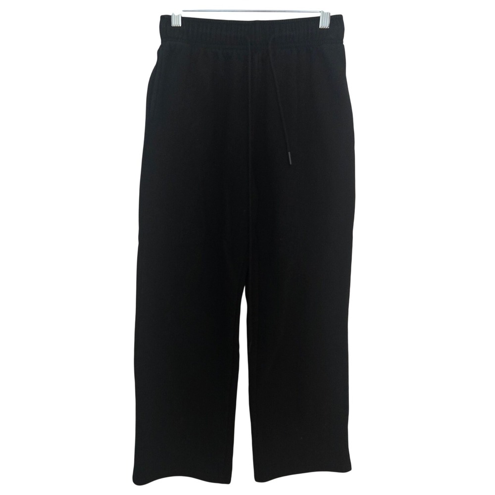 Black Fleece Wide Leg Sweatpants‎ Women's XS Drawstring Lounge